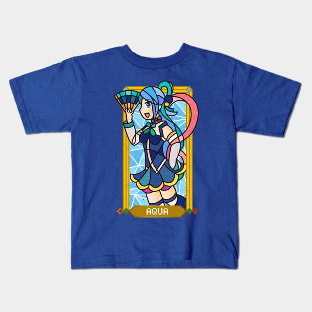 Aqua Kids T-Shirt by vizcan